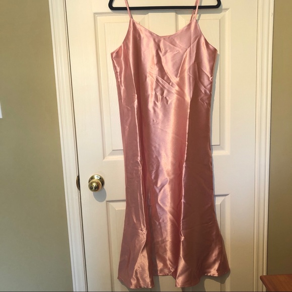 Pink Fishtail Maxi Slip Dress - Picture 4 of 6